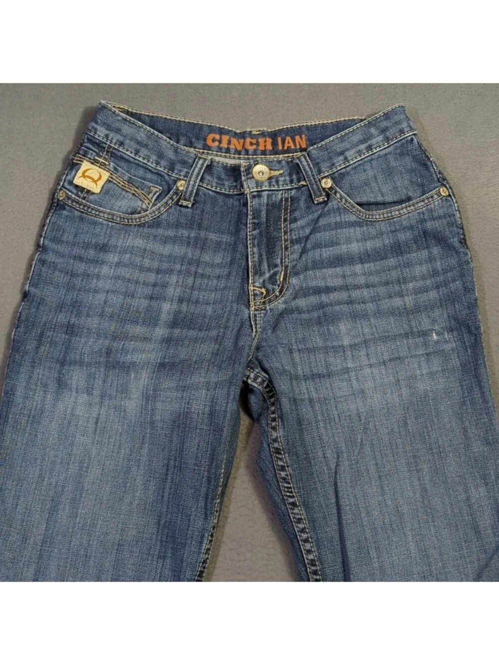 Cinch Jeans Men's 28x32 Fits 27x30 Blue Ian Boot Cut Western Denim Cowboy